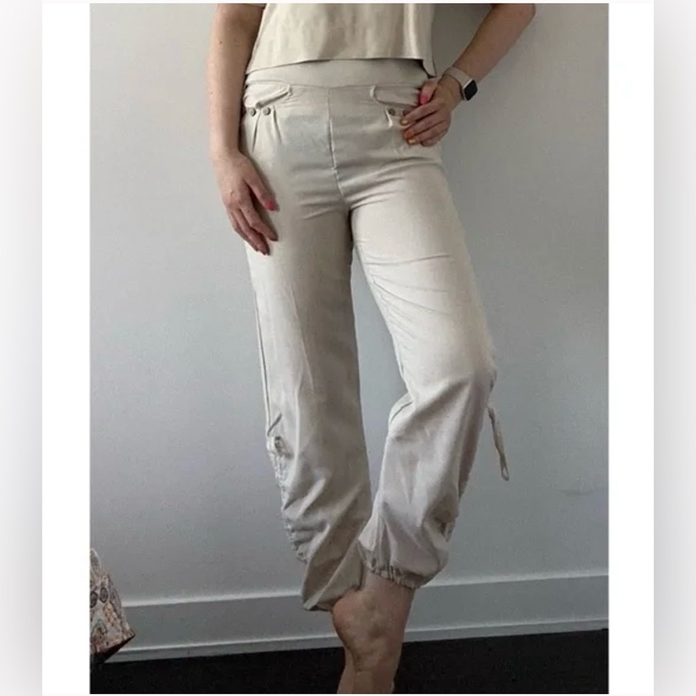 NWOT Shein beige pants lightweight S Small cotton new coastal resortwear joggers